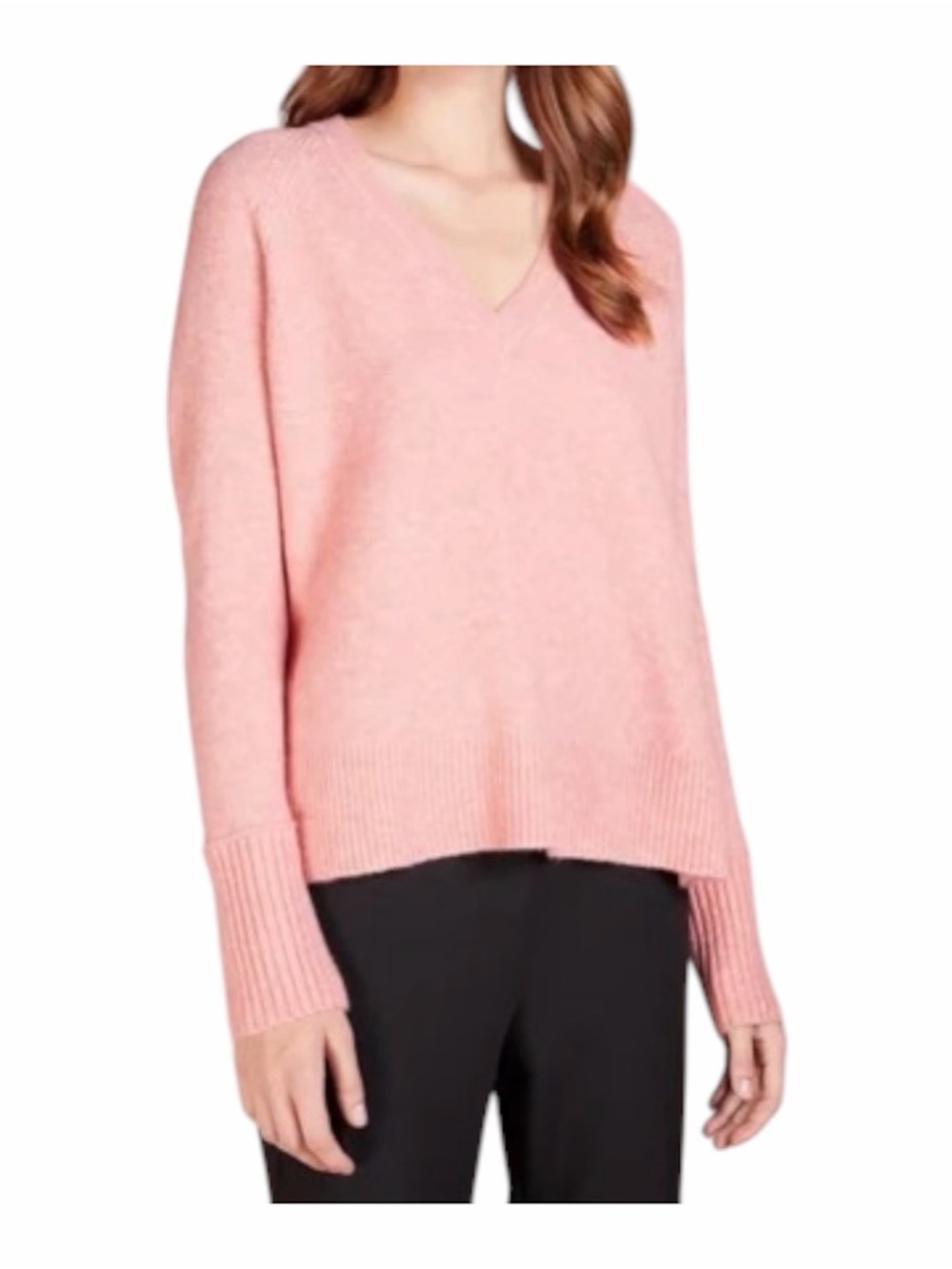 J. Crew Women's Coral Pink Crewneck Sweater